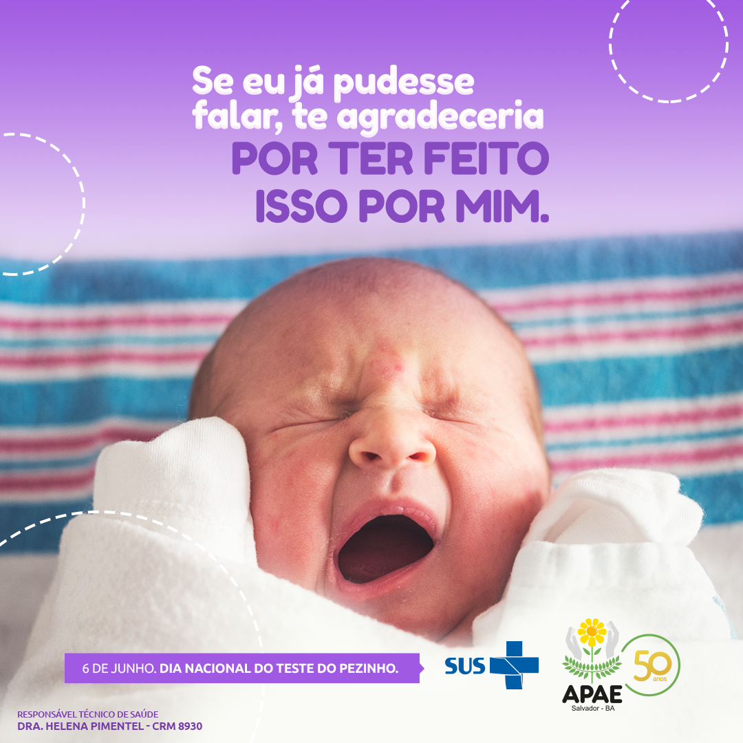 Exame realizado pela Apae Salvador é um direito de toda criança e dever dos pais e do Estado.